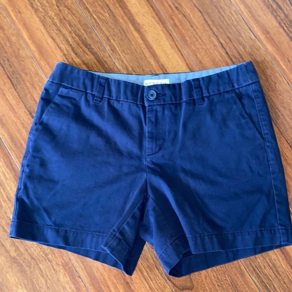 Merona navy blue cotton chino shorts size 2